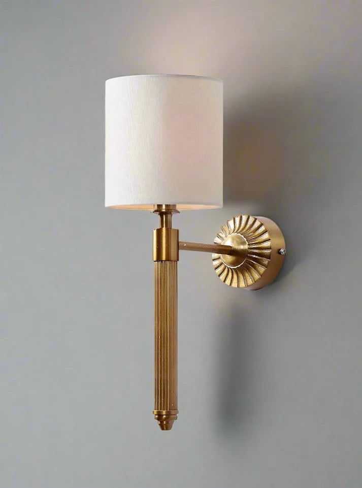 Vintage Wall Sconce for Dining Room | Fabric Wall Light - Julia
