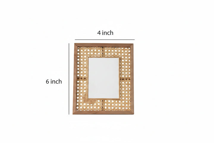 Rattan Photo Frame 4x6 Inch for Home - Xaviern