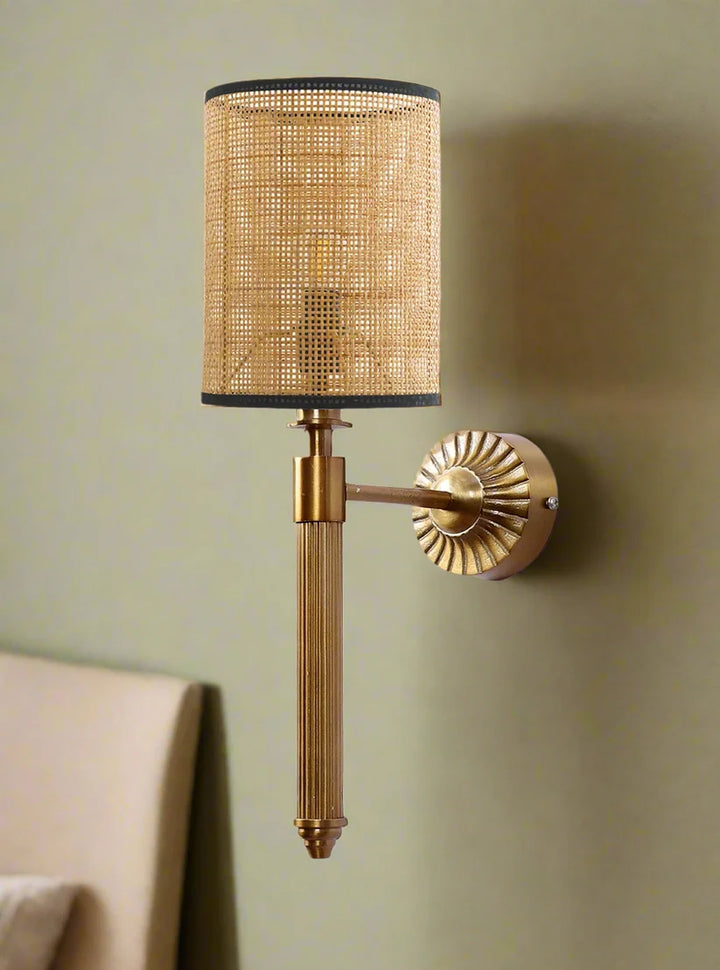 Wicker Wall Lamp for Dining Room | Rattan Wall Sconce - Xerionfield