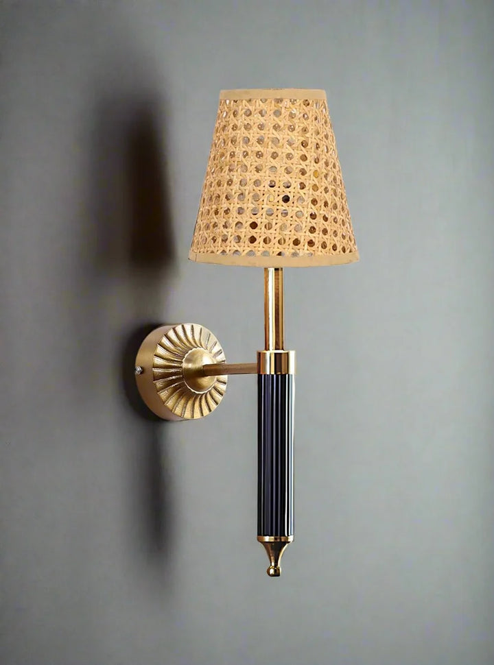 Wicker Wall Light for Bedroom | Rattan Wall Lamp - Oeshi