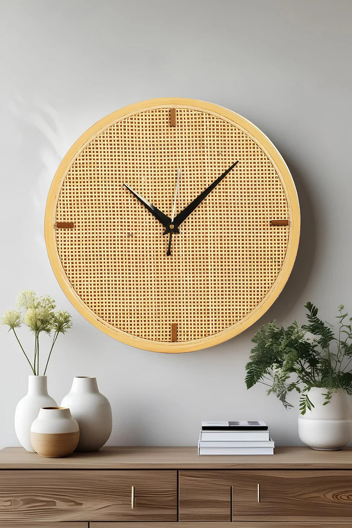 Bamboo Wall Clock for Kitchen - TERRA