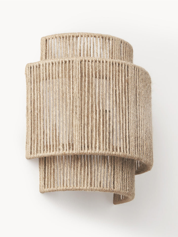 Jute Wall Lamp for Living Room - Fenwick