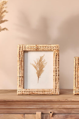 Rattan Photo Frame 5x7 Inch for Home - Dashwoode