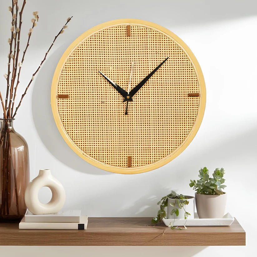 Bamboo Wall Clock for Kitchen - TERRA