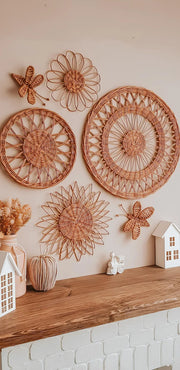 Rattan Wall Decor for Living Room - Devlin