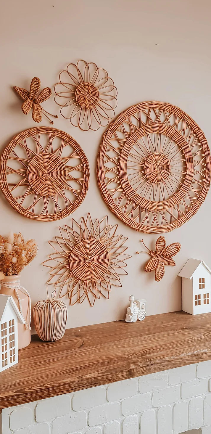 Rattan Wall Decor for Living Room - Devlin