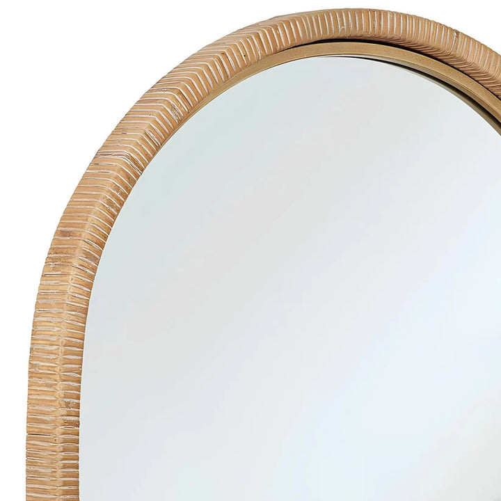 Bamboo Wall Mirror for Bedroom | Rattan Decorative Mirror - Ulric