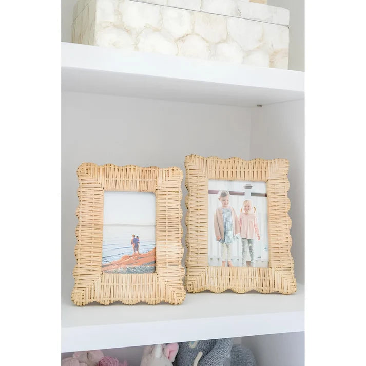 Rattan Photo Frame 4x6 Inch for Home - Rebecca