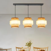 Rattan Pendant Light Set - Dia