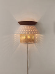 Wicker Wall Lamp for Living Room - Ashwinfield