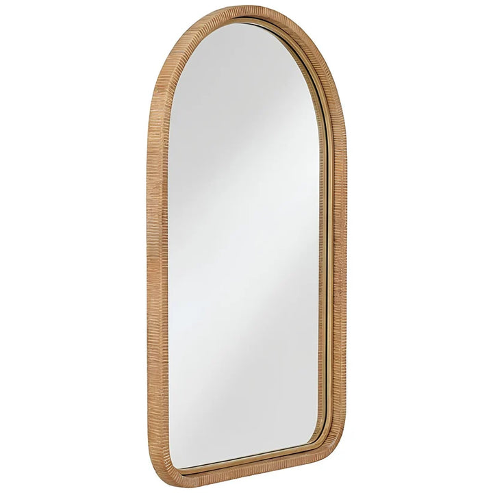 Bamboo Wall Mirror for Bedroom | Rattan Decorative Mirror - Ulric