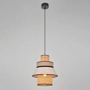 Rattan Hanging Light for Bedroom | Bamboo Pendant Lamp - Adley