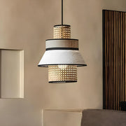 Rattan Hanging Light for Bedroom | Bamboo Pendant Lamp - Adley