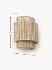 Jute Wall Lamp for Living Room - Fenwick