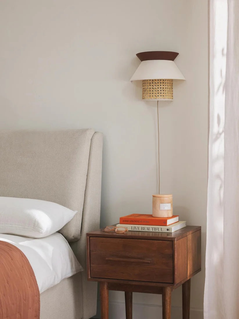 Wicker Wall Lamp for Living Room - Ashwinfield