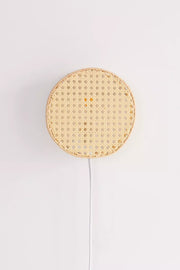 Bamboo Wall Lamp for Living Room | Rattan Wall Light - Adah