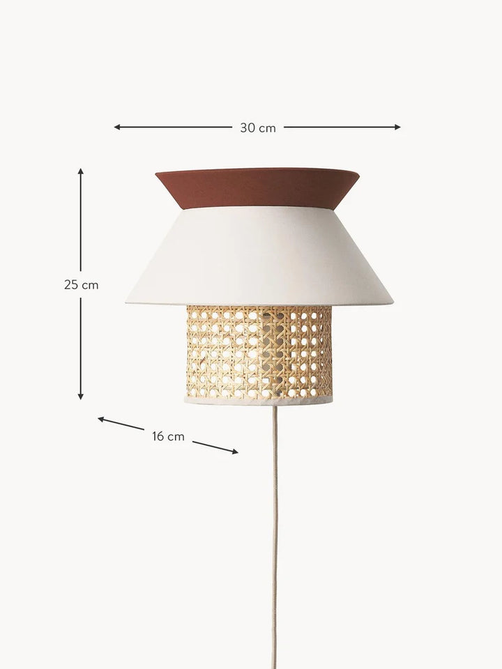Wicker Wall Lamp for Living Room - Ashwinfield