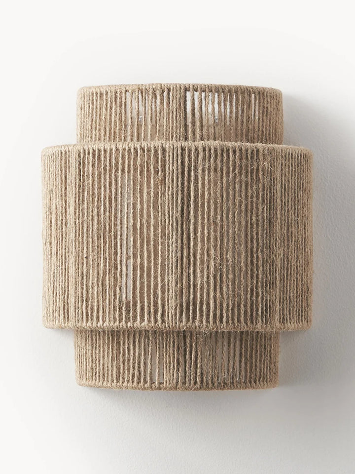 Jute Wall Lamp for Living Room - Fenwick