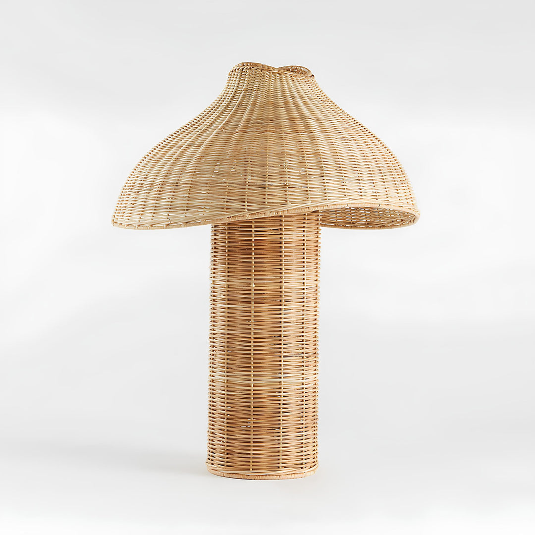 Rattan Table lamp for Living room | Bamboo Bedside table lamp | Cane Table lamp -Anant by Luxury Rattan Handicrafts 