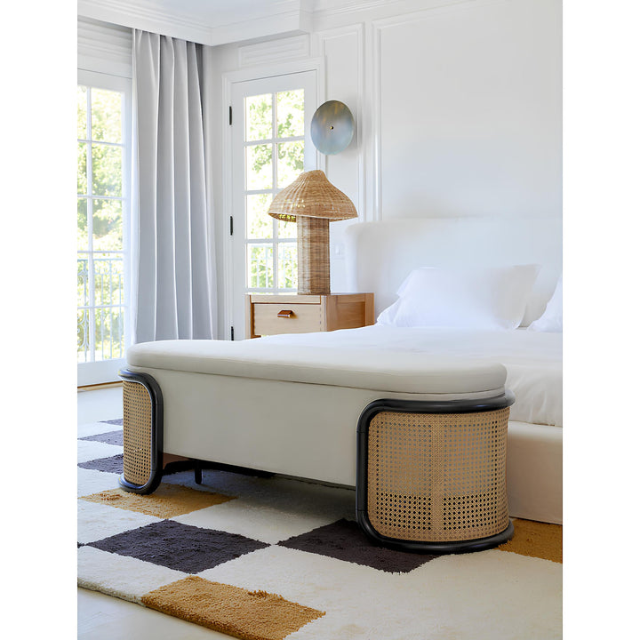 Rattan Table lamp for Living room | Bamboo Bedside table lamp | Cane Table lamp -Anant by Luxury Rattan Handicrafts 