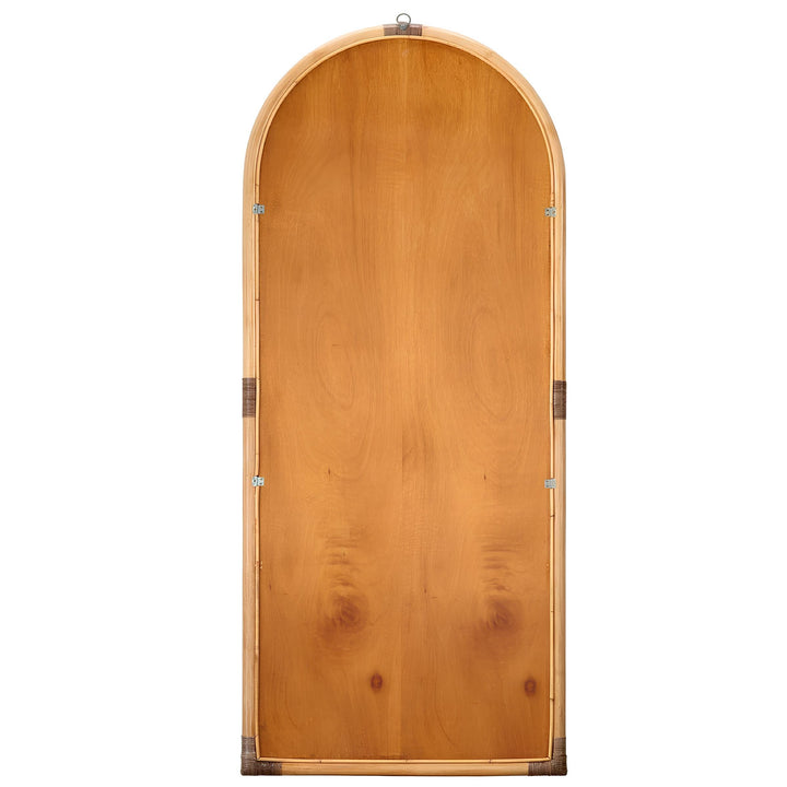 Rattan Wall Mirror for Drawing Room | Boho Decorative Mirror - Everardo