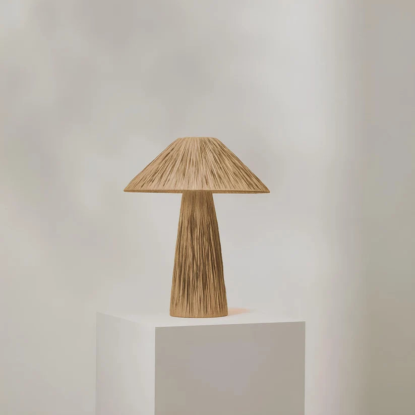 Rattan & Bamboo Table Lamp for Bedroom- Yves