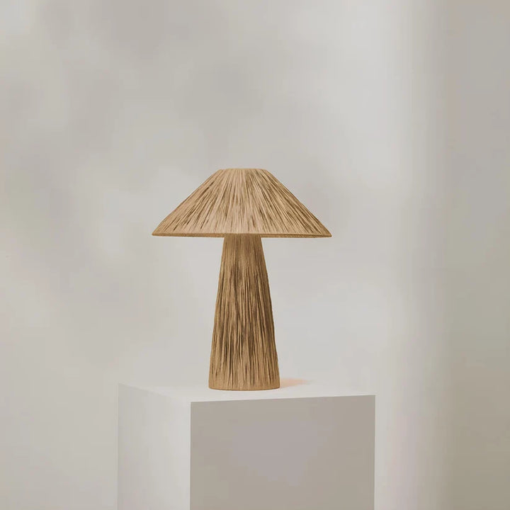 Rattan & Bamboo Table Lamp for Bedroom- Yves