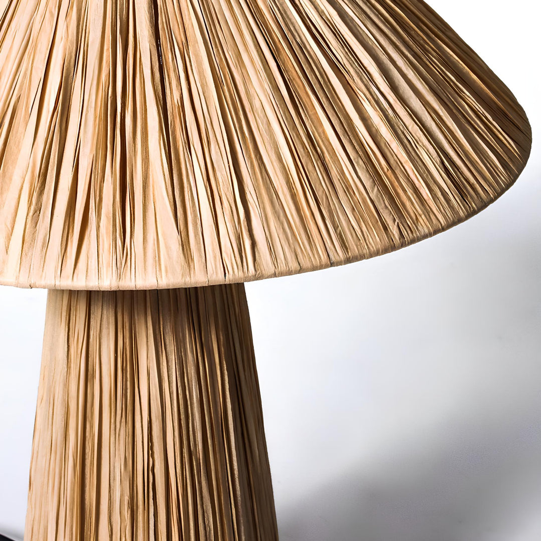Rattan & Bamboo Table Lamp for Bedroom- Yves