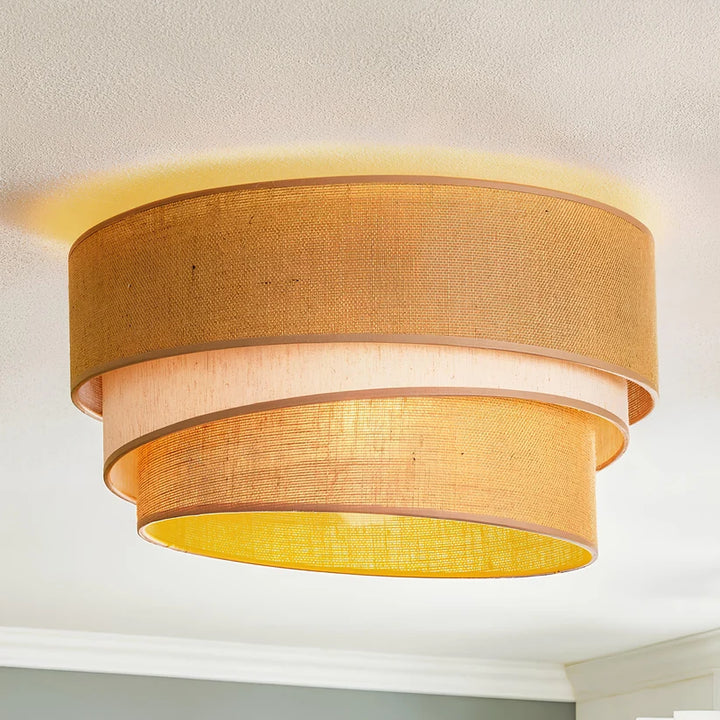 Jute Pendant Light for Living Room - Zander