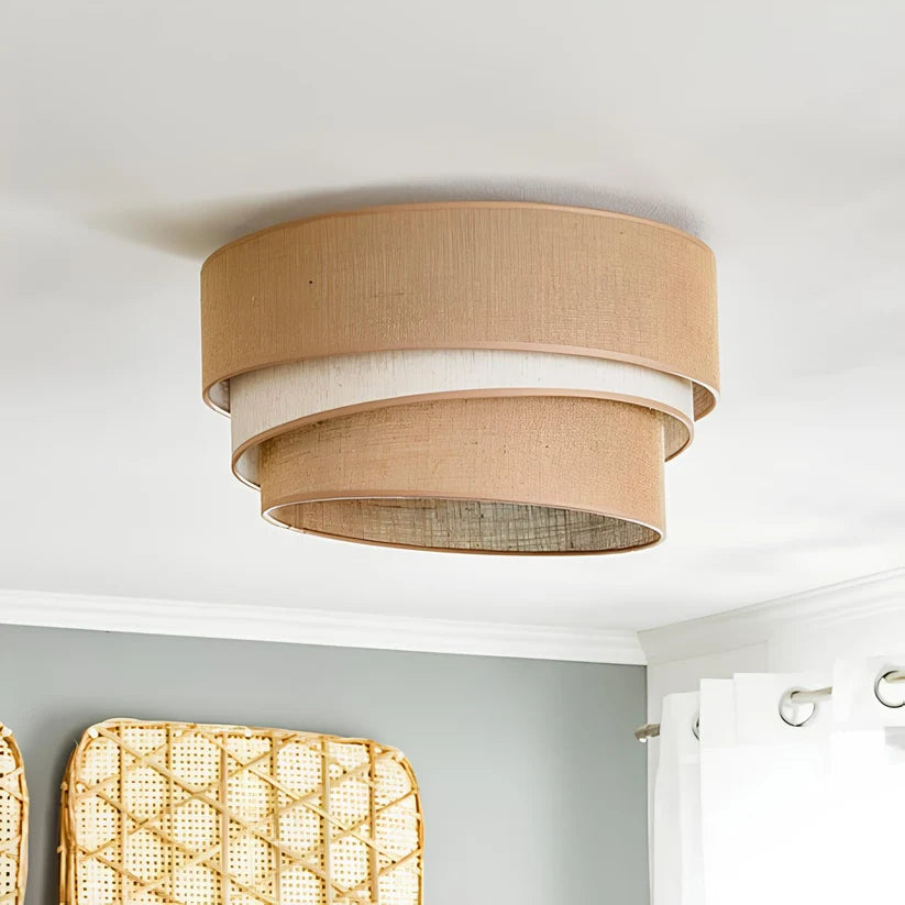 Jute Pendant Light for Living Room - Zander