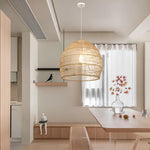 Bamboo Pendant Light for Living Room 14 Inch - Kevin by Luxury Rattan Handicrafts 