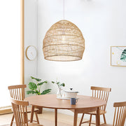 Bamboo Pendant Light for Living Room 14 Inch - Kevin by Luxury Rattan Handicrafts 