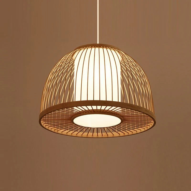 Wicker Hanging Light for Bedroom | Rattan Pendant Lamp - Ley