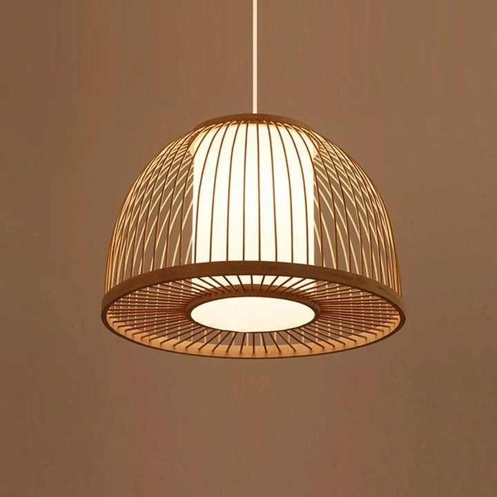 Wicker Hanging Light for Bedroom | Rattan Pendant Lamp - Ley