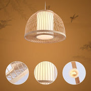 Wicker Hanging Light for Bedroom | Rattan Pendant Lamp - Ley