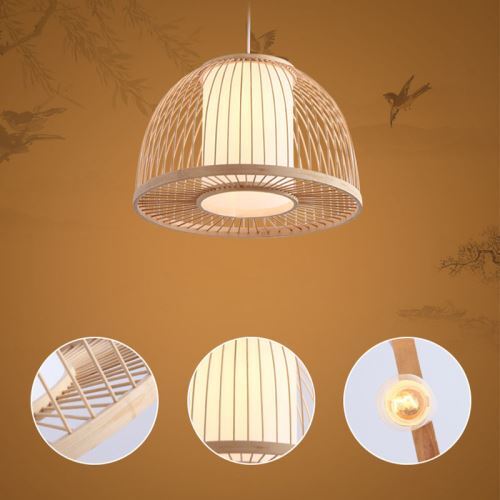 Wicker Hanging Light for Bedroom | Rattan Pendant Lamp - Ley
