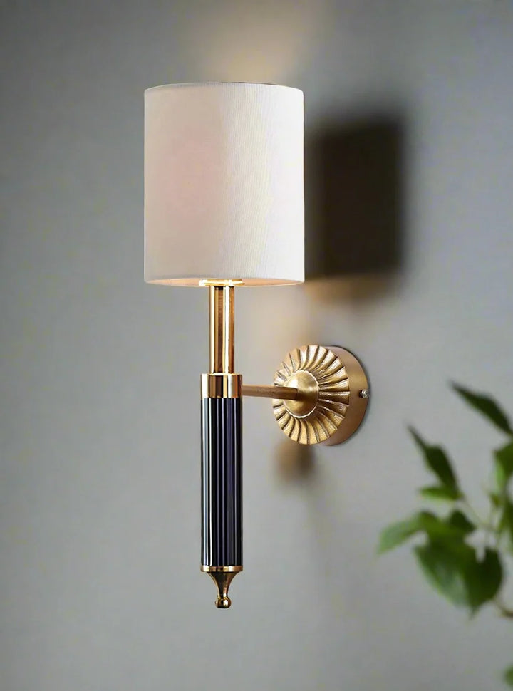 Minimalist Wall Lamp for Study Room | Fabric Wall Light - Dashiell