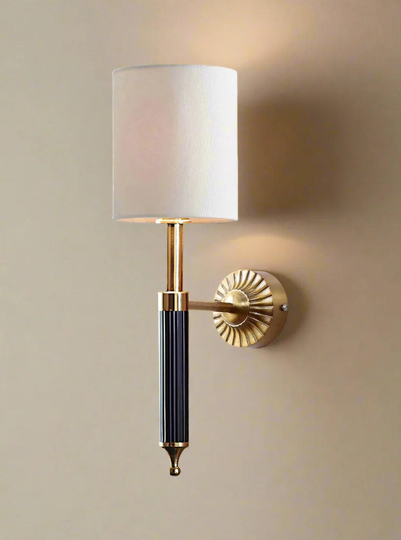 Minimalist Wall Lamp for Study Room | Fabric Wall Light - Dashiell