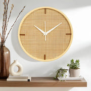 Bamboo Wall Clock for Kitchen - Soleil