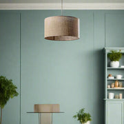 Jute Hanging Light for Living Room | Natural Pendant Lamp - Varek