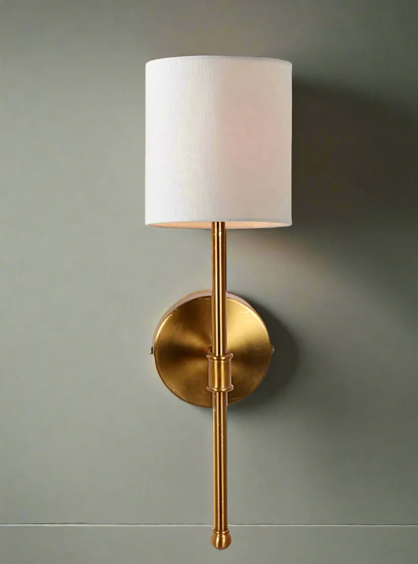 Fabric Wall Sconce for Living Room-  Soren