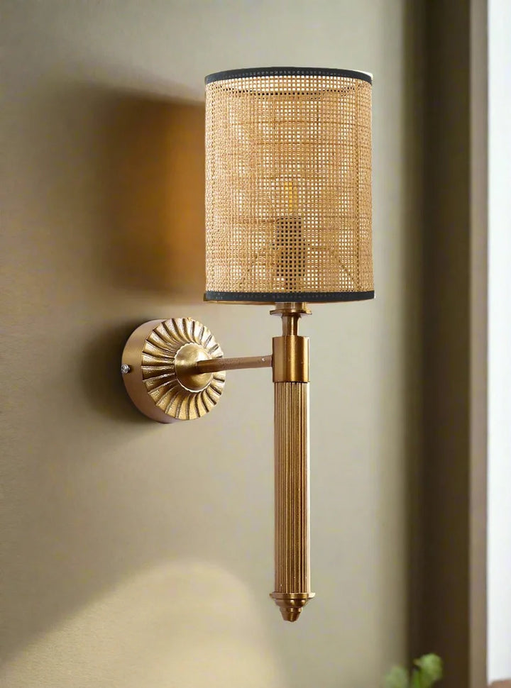 Wicker Wall Lamp for Dining Room | Rattan Wall Sconce - Xerionfield