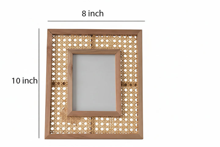 Rattan Photo Frame 4x6 Inch for Home - Xaviern