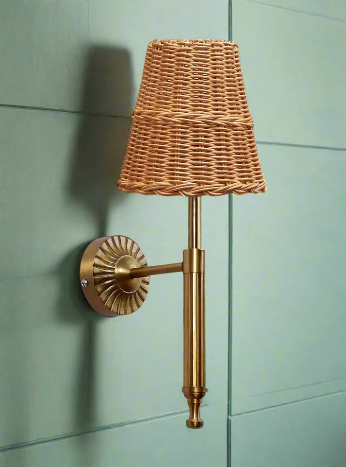Rattan Wall Sconce for Kitchen | Wicker Wall Light - Steenholt