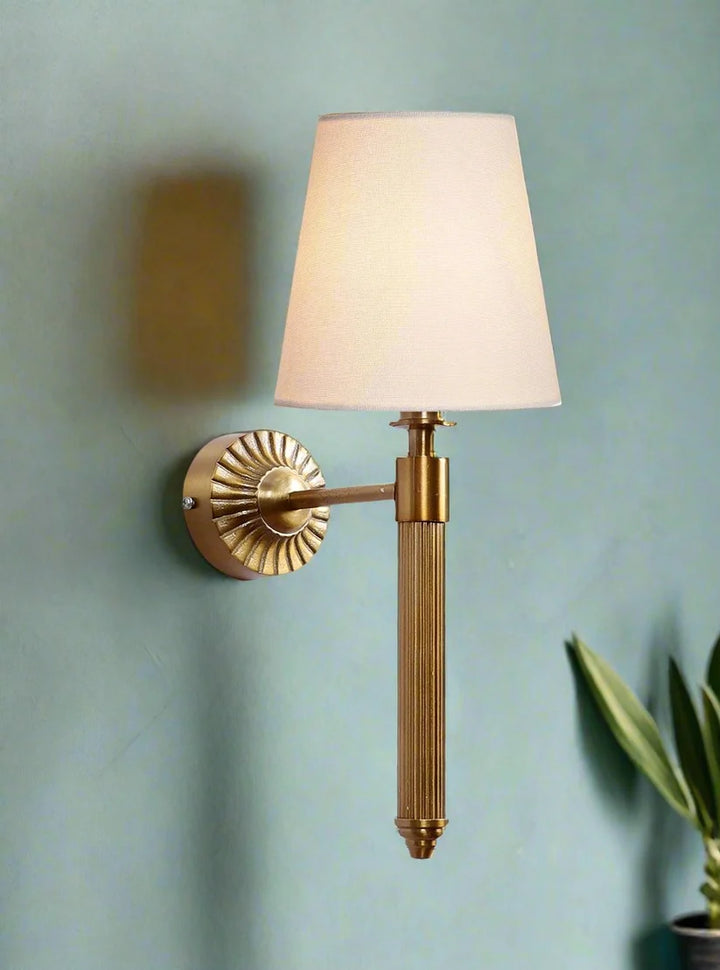 Fabric Wall Light for Bedroom | Contemporary Wall Sconce - Irya