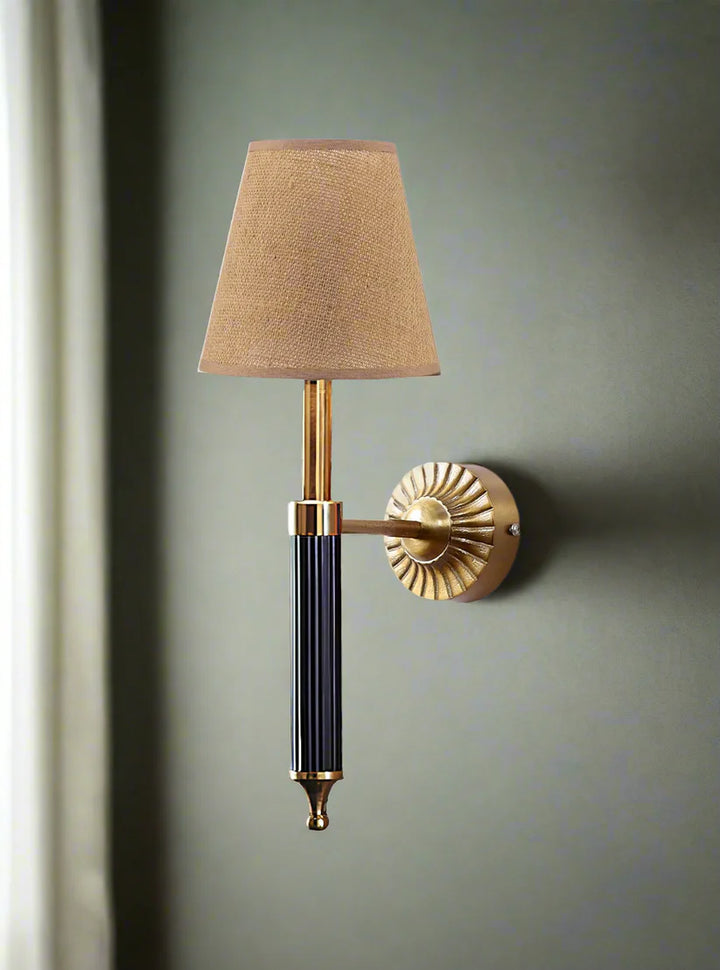 Art Deco Wall Sconce for Living Room | Modern Fabric Lamp - Adan