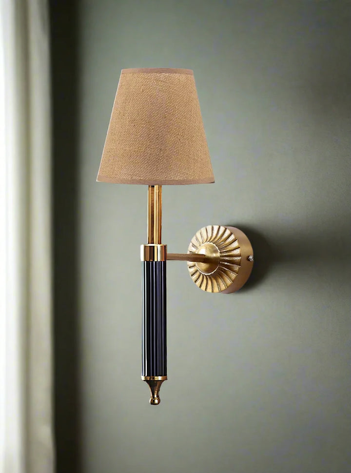 Jute Wall Light for Hallway | Natural Handwoven Wall Lamp - Jareth