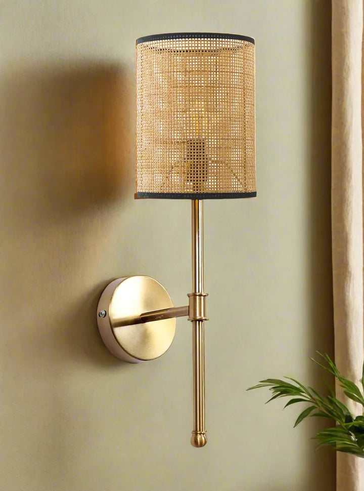 Bamboo Wall Light for Dining Room | Rattan Wall Sconce - Quinlan