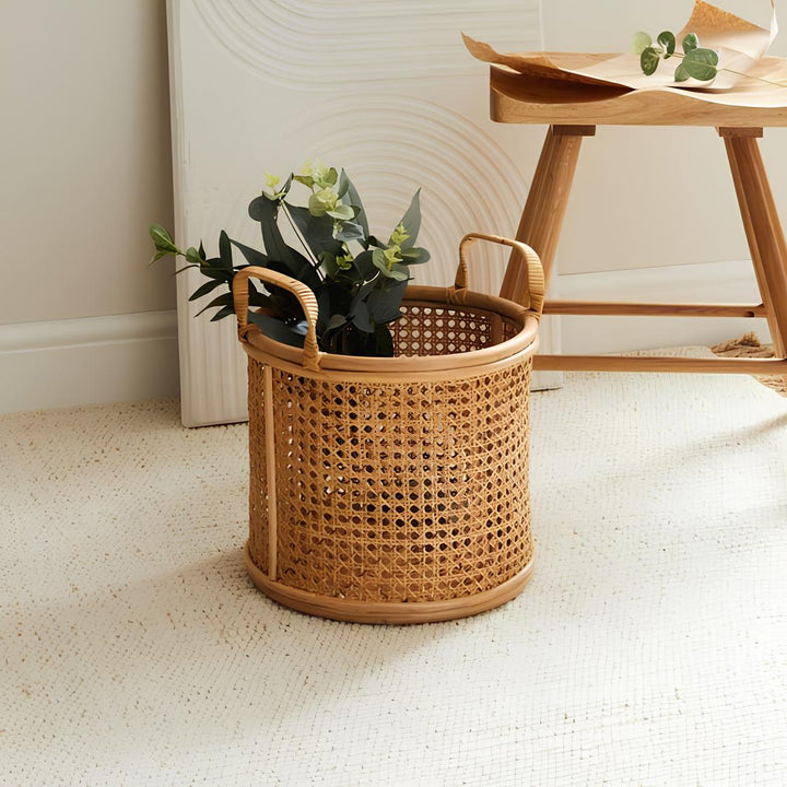 Rattan & Bamboo Planter for Living Room - Taara