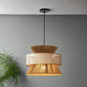 Rattan Hanging Light for Dining Room | Bamboo Pendant Lamp - Yorik